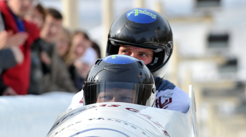 Uģis Žaļims un Jānis Strenga 
Foto: Romāns Kokšarovs, Sporta Avīze, f64