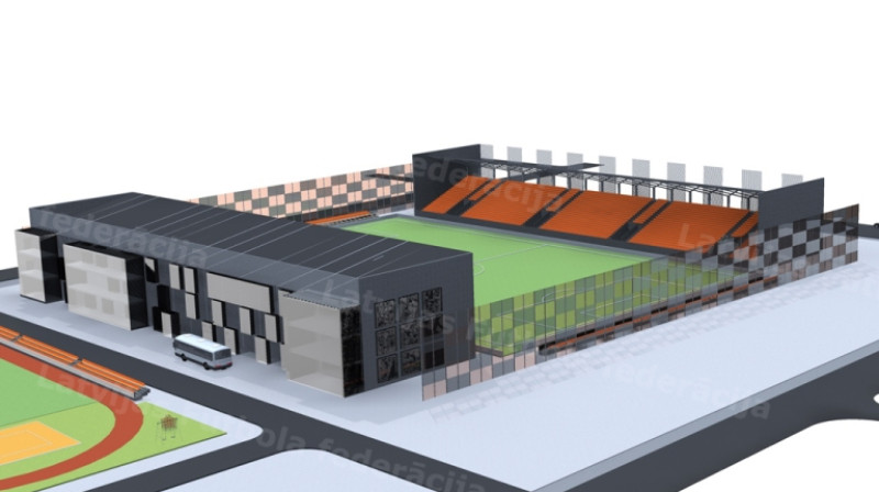 LU stadiona rekonstrukcijas projekts 
Foto: LFF