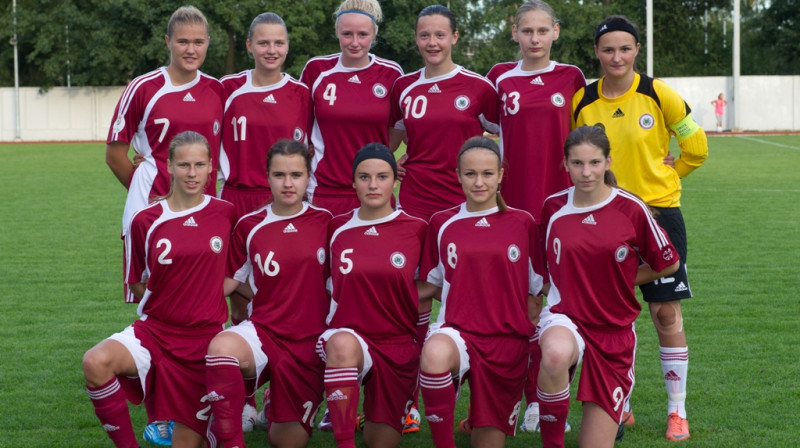 Latvijas U-17 meiteņu izlase
Foto: LFF