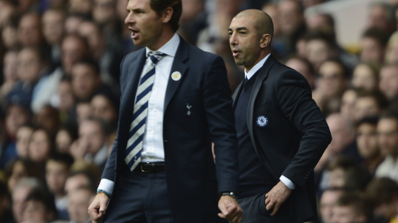 Andrē Vilašs-Boašs un Roberto Di Mateo - Romāna Abramoviča 2012. gadā atlaistie "Chelsea" treneri
Foto: Reuters/Scanpix