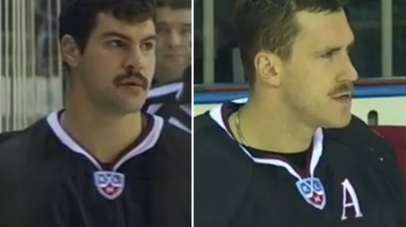 Latviešu ūsaiņi KHL
Foto: no KHL video