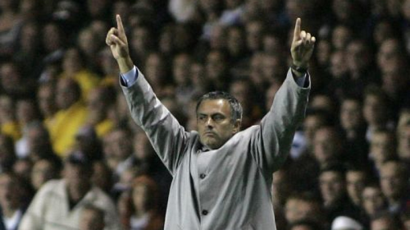 Žuzē Mourinju - tituliem bagātākais treneris Londonas "Chelsea" vēsturē
Foto: Photoshot/Scanpix