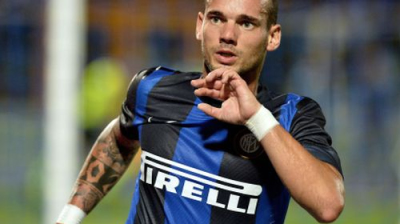 Veslijs Sneiders laukumā neatgriezīsies, kamēr nepiekritīs algas samazinājumam vai netiks pārdots
Foto: AFP/Scanpix