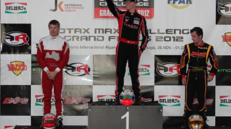 Konstantīns Calko uz goda pjedestāla otrā augstākā pakāpiena