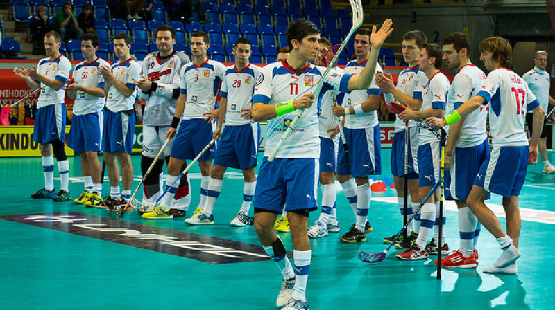 Čehijas florbola izlase;
Foto: http://www.wfc2012.ch
