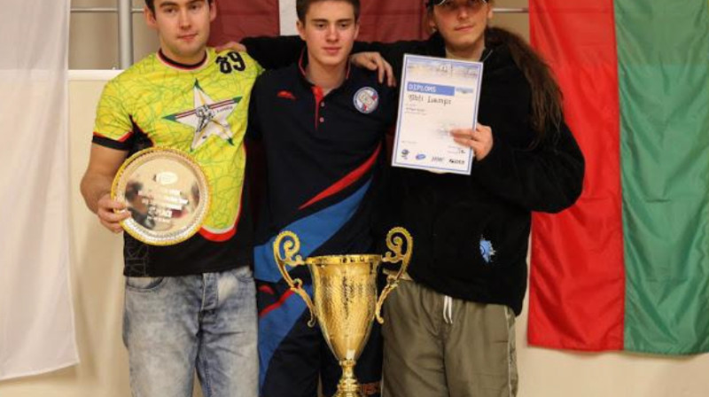 Rīgas kausa TOP 3 – Edgars Caics (Latvija), Maksims Borisovs (Krievija), Ahti Lampi (Somija). Foto: Andrejs Kņazjuks