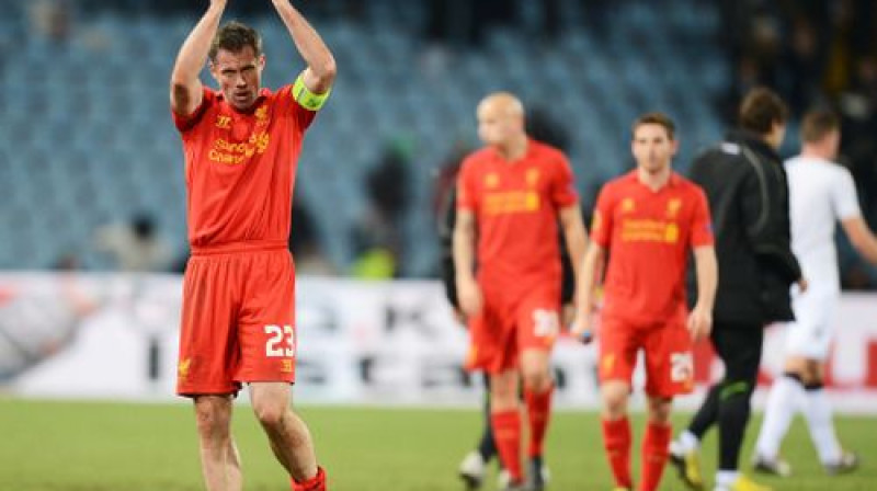 "Liverpool" kapteinis Džeimijs Karagers
Foto: digitale/Scanpix