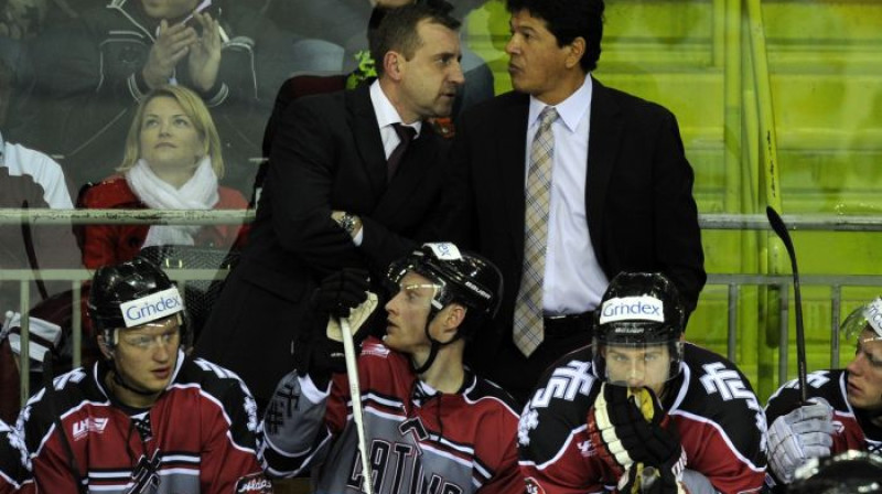 Aigars Cipruss un Teds Nolans
Foto: Romāns Kokšarovs, Sporta Avīze, F64