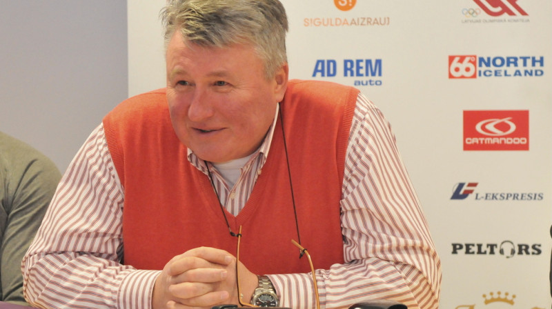 Latvijas izlases galvenais treneris Pēteris Cīmanis
Foto: Romualds Vambuts