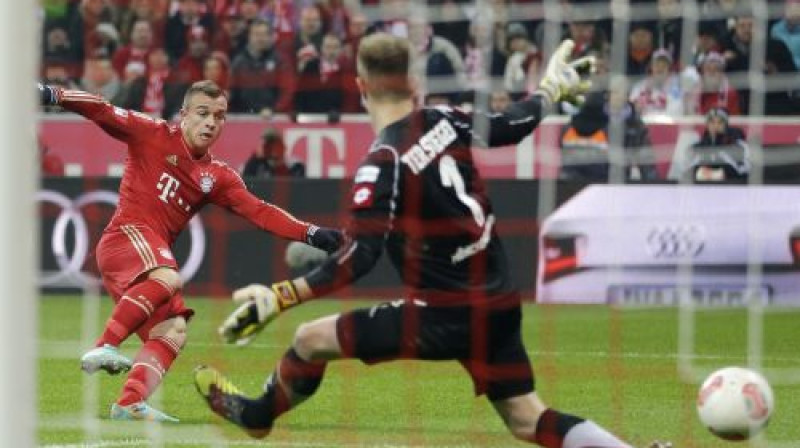 Džerdans Šačiri gūst vārtus
Foto: AFP/Scanpi