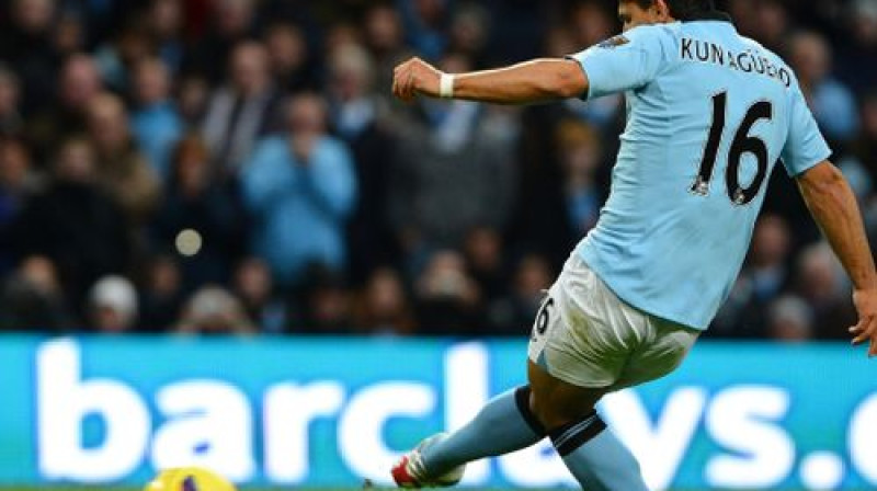 Serhio Agvero no Madrides "Atletico" tika nopirkts par 38 miljoniem sterliņu mārciņu
Foto: AFP/Scanpix