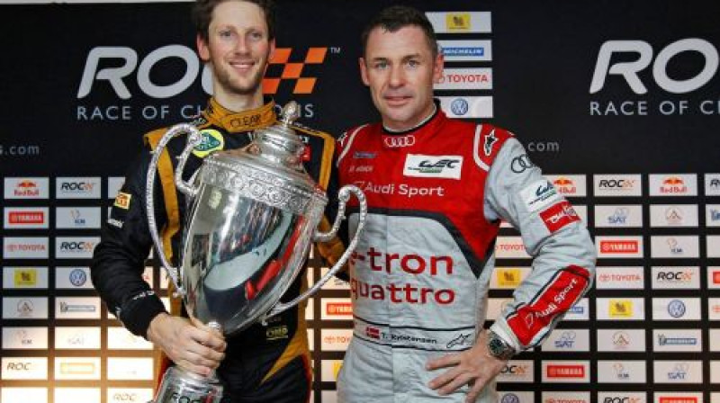 Romēns Grožāns un Toms Kristensens
Foto: raceofchampions.com