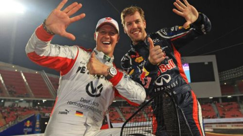 Mihaels Šūmahers un Sebastjans Fetels
Foto: raceofchampions.com