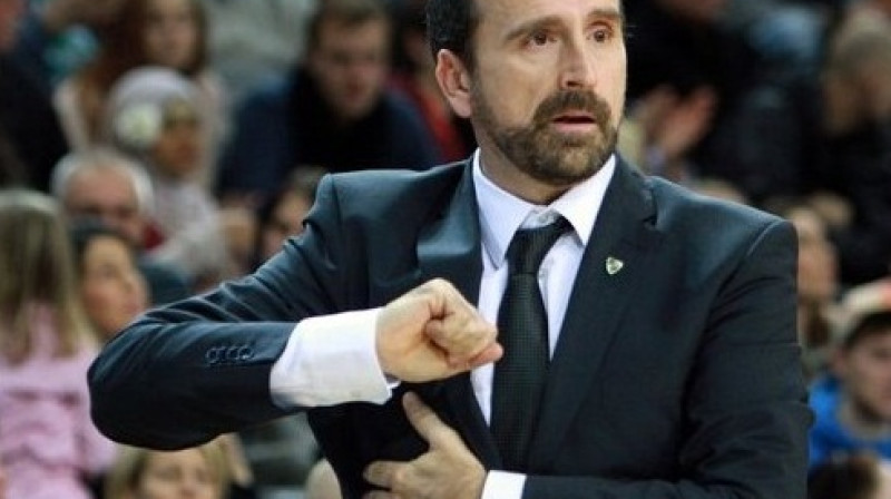 Hoans Plaza, Kauņas "Žalgira" galvenais treneris, sezonas pirmajā pusē Eirolīgā un VTB līgā sasniedzis bilanci 16-3
Foto: AFP/Scanpix