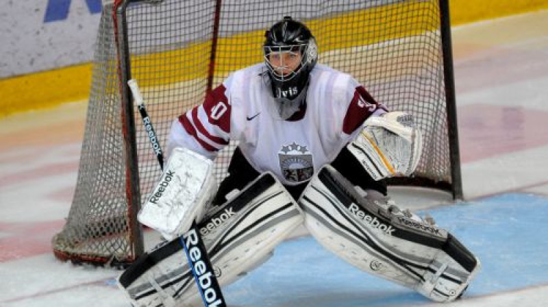 Elvis Merzļikins atvairīja 39 metienus
Foto: Gints Ivuškāns/f64