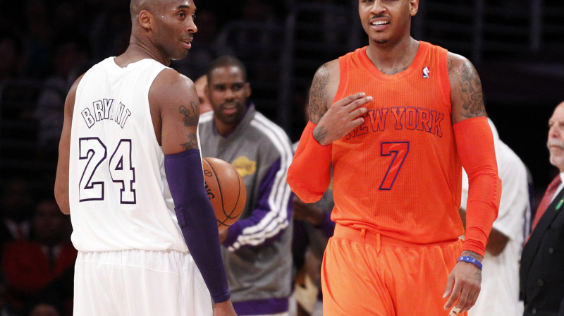 Kobī Braients un Karmelo Entonijs
Foto: Reuters/Scanpix