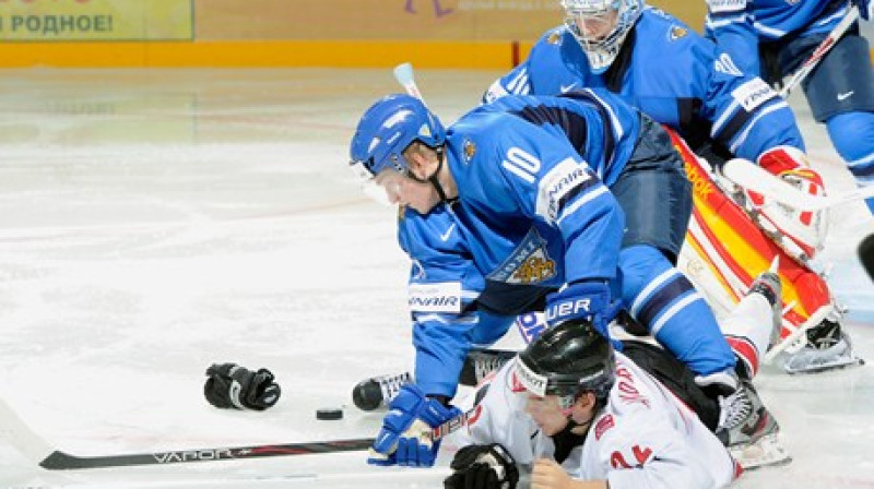 Somijas U20 izlase tomēr "nospieda" šveiciešus 
Foto: IIHF