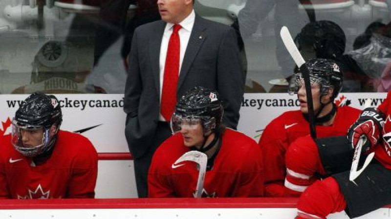 Kanādas U20 izlases galvenais treneris Stīvs Spots
Foto: AP/Scanpix