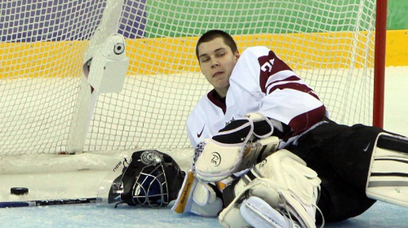 Elvis Merzļikins vārtos šodien pavadīja 33:19 minūtes
Foto: Almirs Sibagatuļļins