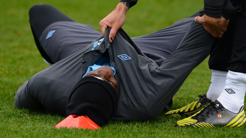 Mario Balotelli treniņā
Foto: AFP / Scanpix