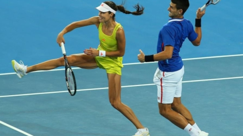 Ana Ivanoviča un Novaks Džokovičs
Foto: AFP/Scanpix