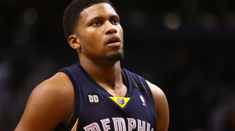 Rūdijs Gejs "Grizzlies" vienībā aizvadījis visu līdzšinējo karjeru, taču šobrīd atrodas tuvu tam, lai pārceltos
Foto: AP/Scanpix