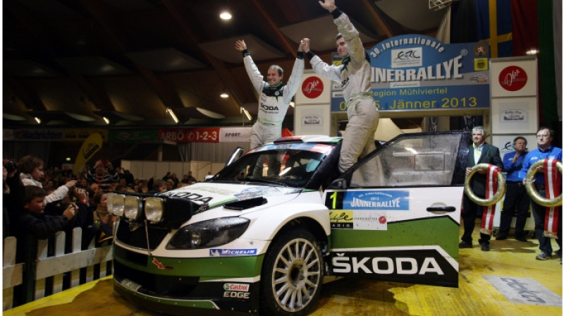 Jans Kopeckis līksmo
Foto: www.fiaerc.com