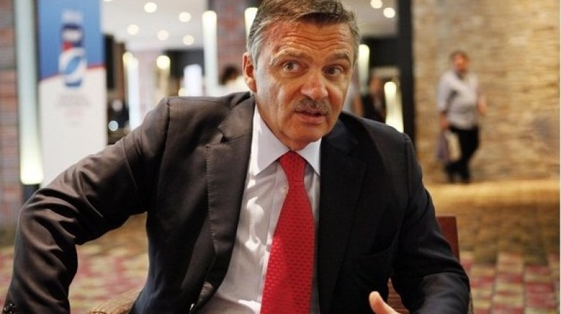 IIHF prezidents Renē Fāzels nedēļas sākumā pauda cerību, ka NHL spēlētāji varēs piedalīties 2014. gada ziemas Olimpiskajās spēlēs Sočos
Foto: AP/Scanpix