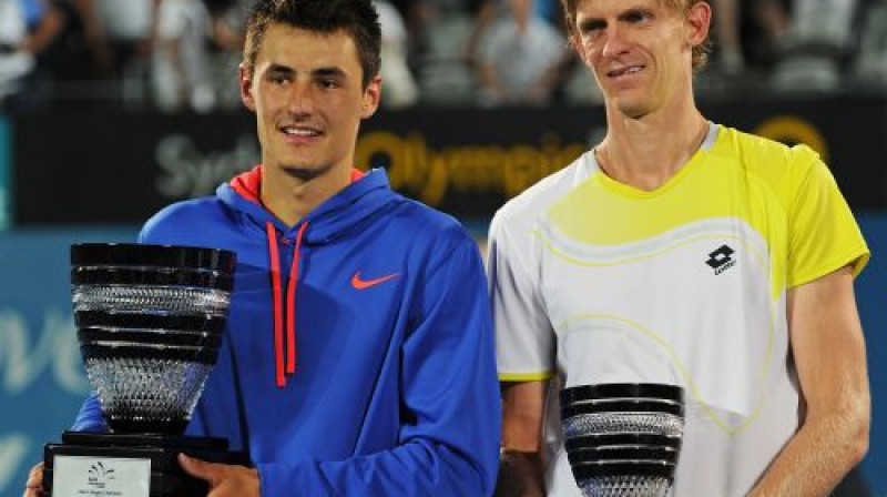 Bernards Tomiks un Kevins Andersons Sidnejas finālā
Foto: AFP/Scanpix