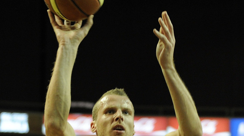 "VEF Rīga" spēlētājs Gatis Jahovičs
Foto: Romāns Kokšarovs, "Sporta Avīze", f64