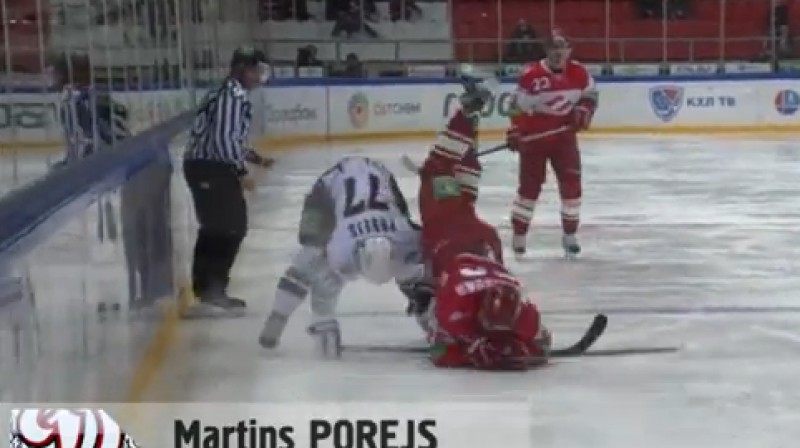 Mārtiņš Porejs
Foto: no KHL video