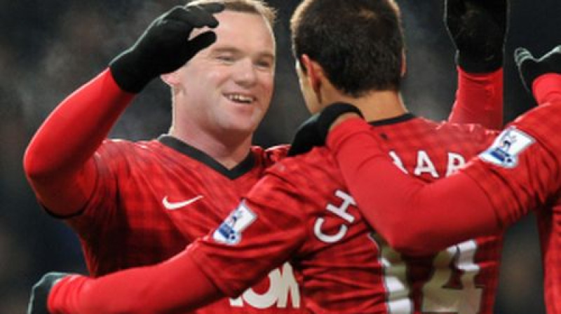 Veins Rūnijs pēc vārtu guvuma
Foto: AFP/Scanpix