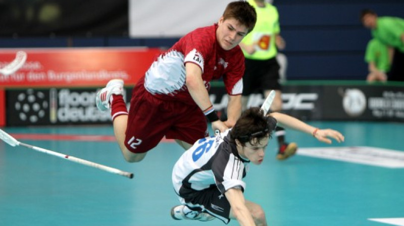 Junioru izlases kandidātu sarakstā ir arī Virslīgas rezultatīvākais spēlētājs Toms Akmeņlauks (Lielvārde)
Foto: Ritvars Raits