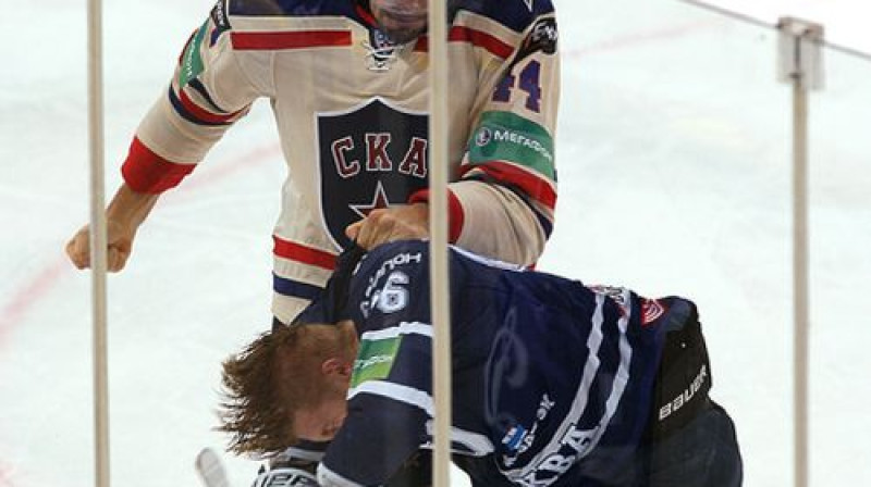 Jevgēņijs Artjuhins sit Janni Jalasvāru
Foto: championat.com