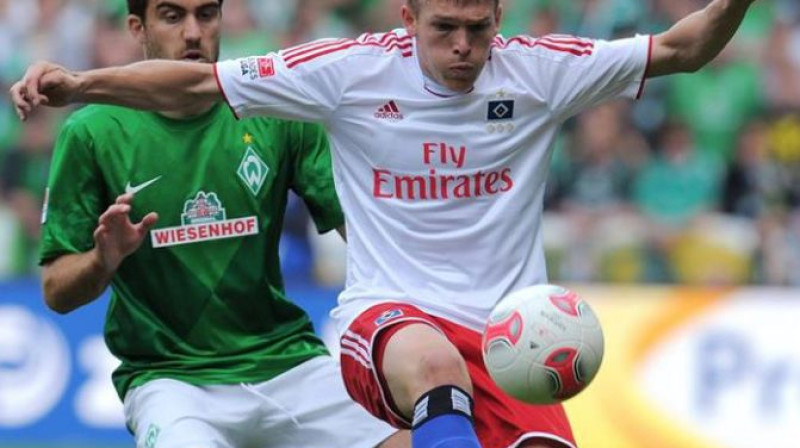 Artjoms Rudņevs 1. apļa cīņā pret Sokrati ("Werder")
Foto: HSV Facebook konts