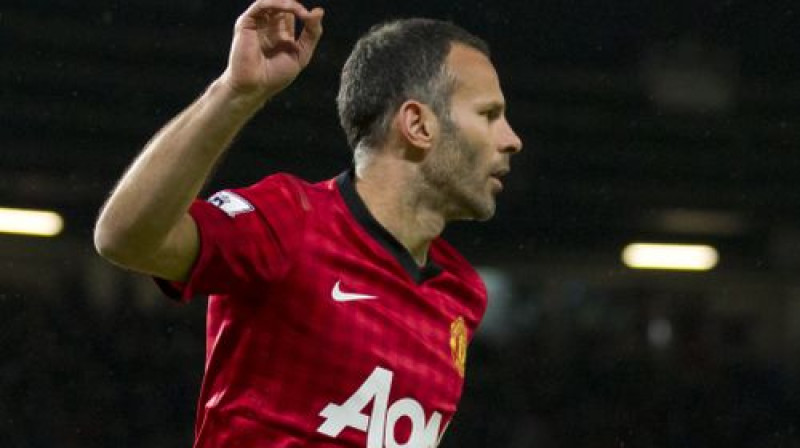 Raiens Gigss pēc vārtu guvuma
Foto: SCANPIX SWEDEN