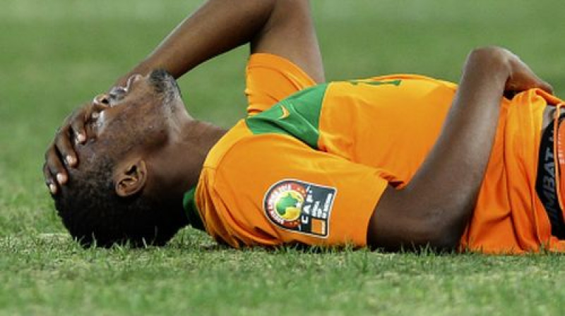 Zambijas spēlētājs Isufs Vatara
Foto: AFP/Scanpix