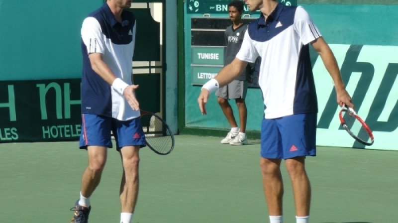 Andis Juška un Ernests Gulbis
Foto: Jānis Cīrulis