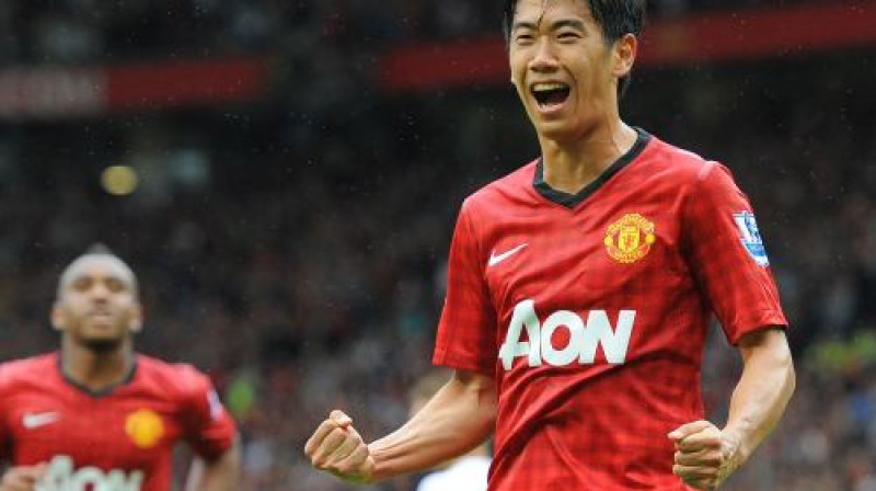 "Manchester United" un Japānas izlases futbolists Sindzi Kagava
Foto: AP/Scanpix