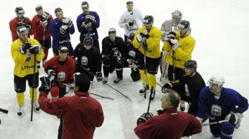 Latvijas valstsvienība hokejā
Foto: Romāns Kokšarovs, Sporta Avīze/f64