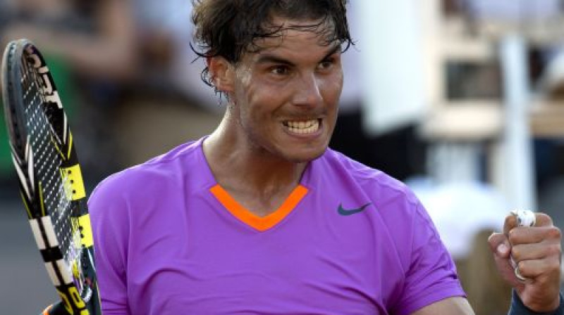 Rafaels Nadals priecīgs  
Foto: AFP/Scanpix