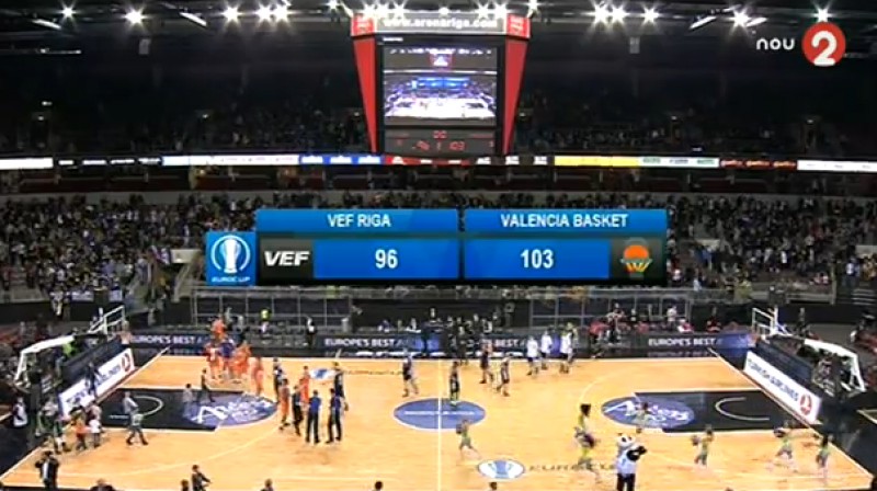 Spēles beigas
Foto: no "Valencia Basket TaronjaTV" video