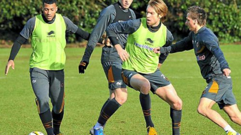 Kaspars Gorkšs treniņā
Foto: www.expressandstar.com