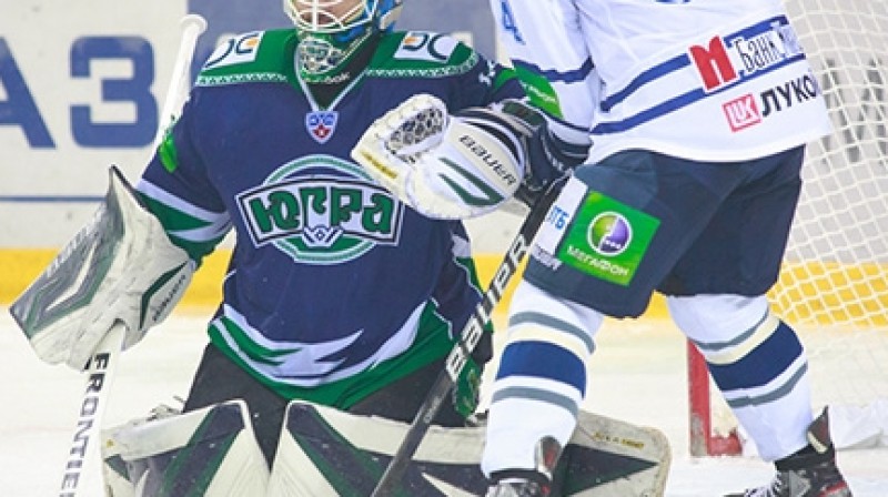 Edgars Masaļskis savā sausajā mačā pret Znaroka un Vītoliņa trenēto "Dynamo"
Foto: dynamo.ru