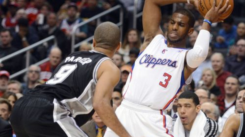 Tonija Pārkera un Krisa Pola divcīņā šodien pārāks bija pirmais
Foto:AFP/Scanpix