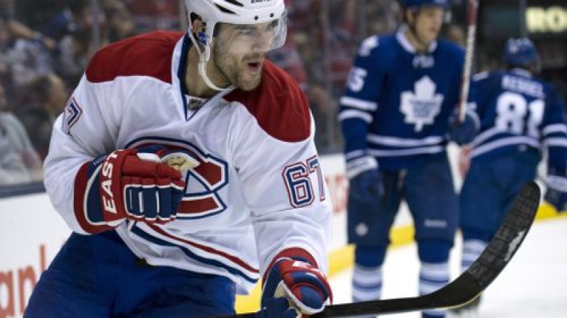 Makss Pačioreti priecājas par savu otro vārtu guvumu pret "Maple Leafs"
Foto:AP/Scanpix