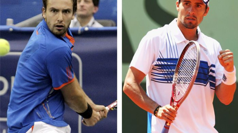 Ernests Gulbis un Daniels Munjoss-De La Nava
Foto: AP/Scanpix
