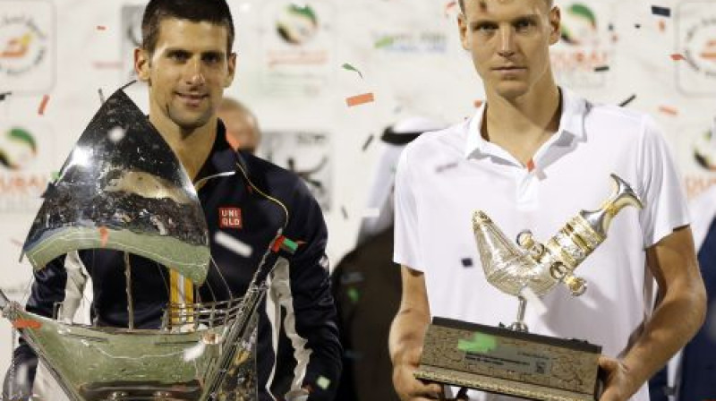 Novaks Džokovičs un Tomāšs Berdihs
Foto: AFP/Scanpix