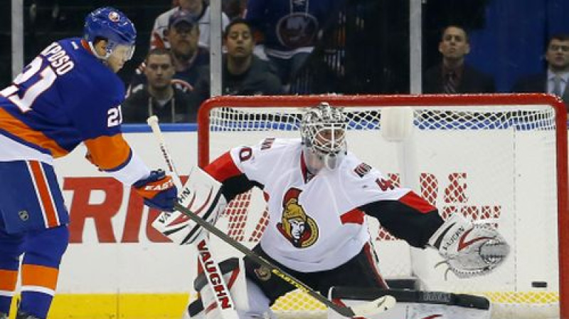 "Senators" vārtos Robins Lēners
Foto:AP/Scanpix