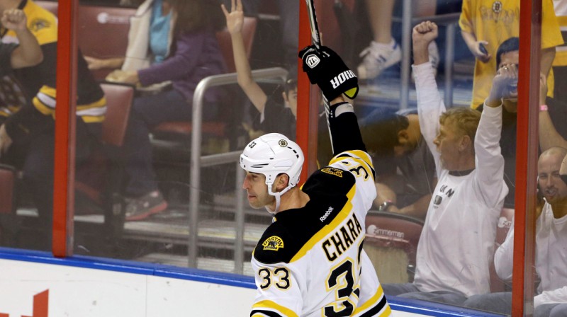 Zdeno Hara pēc nedēļas labākā vārtu guvuma
Foto: AP / Scanpix